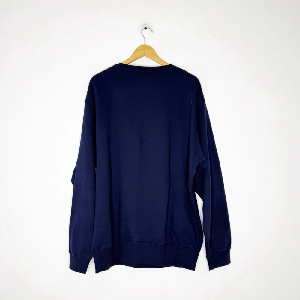 Polo Ralph Lauren Navy Crewneck Sweatshirt XL Cotton Blend Pullover